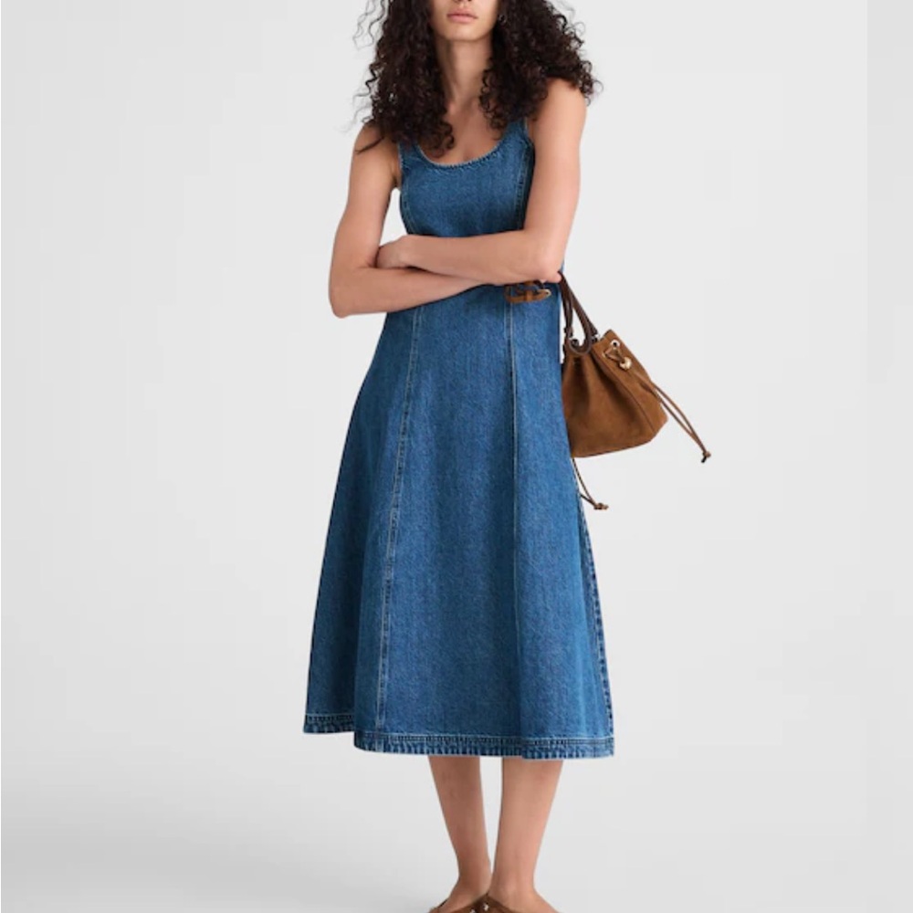 Denim Blue Sleeveless Dress